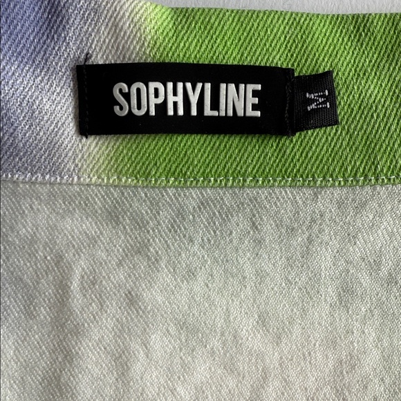 EUC. Green-White-Lavender Jacket. M - Picture 6 of 8